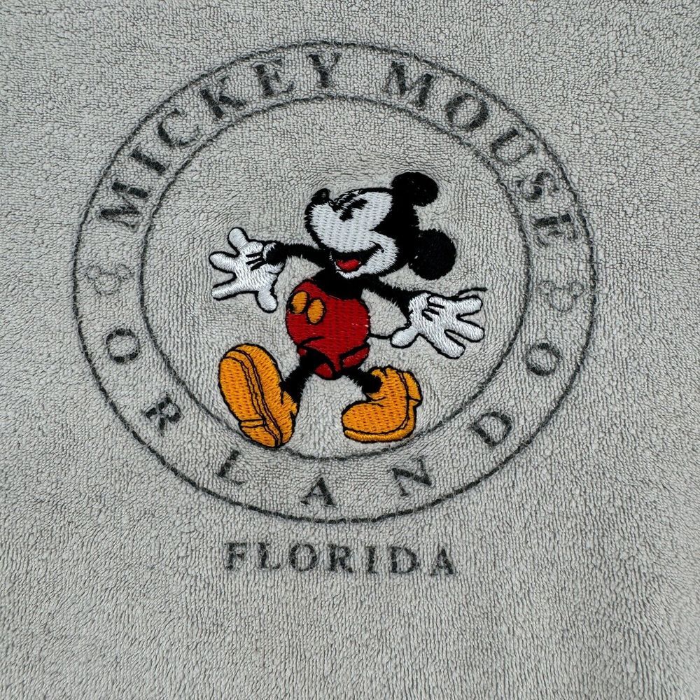 Vintage Visions Resortwear Mickey Mouse Orlando Mens Large Gray Terry Cloth * - Picture 3 of 9